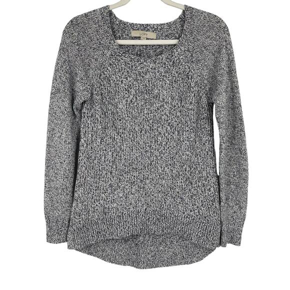 Ann Taylor LOFT Black and White Cotton Knit Sweater Size Small - Picture 6 of 6